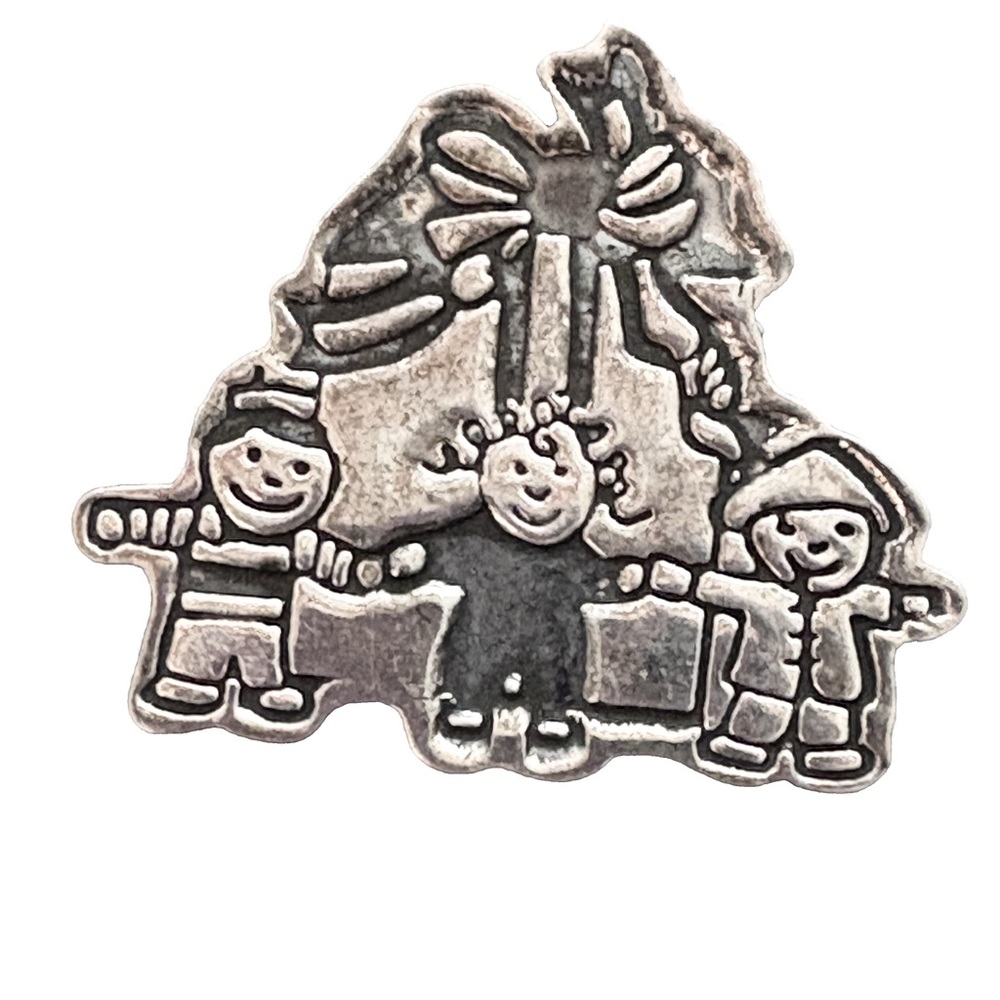 Vintage Sterling Silver Holiday Brooch – FFS Mexico .925 Pin